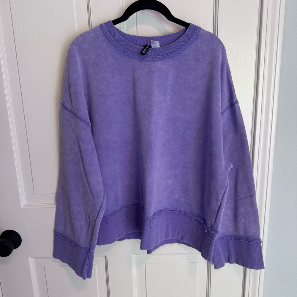H&M Oversized Sweatshirt in Light Purple sz L